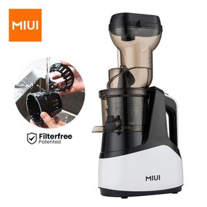 Miui Slow Juicer 7LV SCREW Cold Press Extractor FilterFree Easy Wash Electric Fruit Machine Large Caliber Modleprime 240131