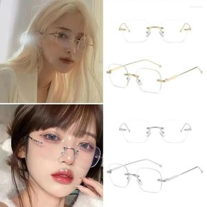 Solglasögon Ögonskydd Myopia Glasögon Portable Metal Anti Radiation Frame Eyewear Ultralight Optical Spectacle Eyeglass Office