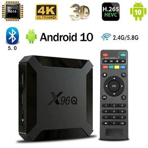 X96QスマートテレビボックスIPTV Android 100 Bluetooth 50 AllWinner H616 Quad Core 4G 5G Dual WIF HD 4K 3D H 265 2GB 64GB 240130