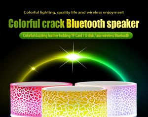 Новый мини-портативный Bluetooth-динамик для автомобиля o A9 Dazzling Crack LED Беспроводной динамик Сабвуфер Динамики TF-карта USB-зарядка UF1282548549