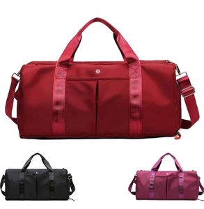 Lululems Damen-Sporttasche mit hoher Kapazität, Herren-Umhängetasche, Outdoor-Sport-Designer-Tasche, Lu-Luxurys-Handtasche, Aufbewahrungstasche, Damen-Nylon-Tragetasche, Schulter-Reisegepäcktasche