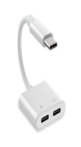 Адаптер USB C 2 в 1 и разветвитель зарядного устройства 3A Быстрая зарядка и ЦАП HIFI музыка 1 штекер типа C на 2 гнездовых порта типа C для Pixel HuaWei1039686