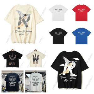 2023 Equipe Mens Reprreesent Camiseta Verão Mulheres Represnt Hoodie Solto Tees Marcas de Moda Tops Camisa Casual Luxurys Representam Camiseta Street Tees H17