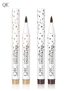 QIC Freckles Pen bronzer stick Simulazione naturale 2 colori LightCoffee DarkCoffee Impermeabile a lunga durata Non sbiadisce Coloris Make7721972