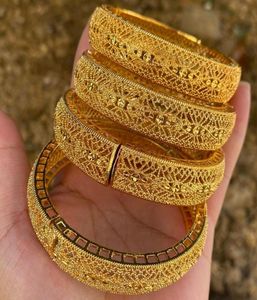 Bangle Etiopian Bracelets Habesha 24k Gold Color S Arabski Dubai Bangles dla kobiet biżuteria ślubna Afrykańskie prezenty1360895