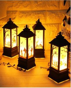 2018 Halloween Vintage Pumpkin Light Lamp Party Hanging Decor LED Lantern Party Supplies Cult Horror ghost Witch Hanging Lantern4231203