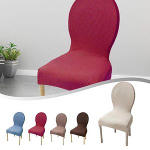 Chair Covers Oval Armchair Cover Elastic Velvet Fabric Washable Dining Slipcovers Office El Home