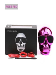 Portable Skull Bluetooth Speakers Skull Head Ghost Wireless Stereo Subwoofer Mega Bass 3D Stereo Hand-Free O Player Mini Speaker New Hot2504937