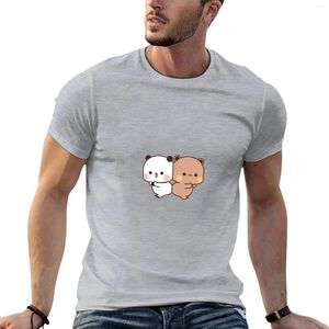 Erkek Polos Bear Panda T-Shirt Erkek Beyazlar Hayvan Baskı Gömlek Erkek Grafik T-Shirts