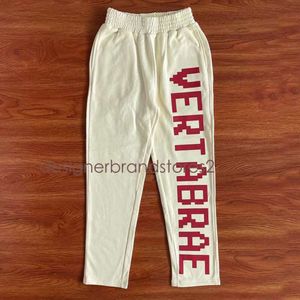 2024 Herrens designer Pants Green Purple Pants Vertabrae Sweatpants Letters Sweatpants Men Women 2023 Jogger Drawstring 201