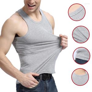 Regatas masculinas roupa interior de alta qualidade musculação singlet sem mangas fino ajuste colete undershirts oneck sólido músculo roupas masculinas