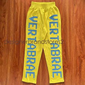 2024 Herrens designer Pants Green Purple Pants Vertabrae Sweatpants Letters Sweatpants Men Women 2023 Jogger Drawstring 673