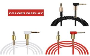 COLED STEREO O CABLE 3,5 mm hane till manlig universal aux -sladdhjälpskablar för bil Bluetooth -högtalare Hörlurar Headset PC -högtalare MP3 20211741200