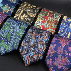 Bow Ties Blue Purple Green Print Paisley Men binds Classic Fashion Business Office Wedding Party Collar Accessories Gift for Daily Wear