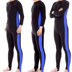 Kadın mayo hızlı kuru kuru likra döküntü koruyucusu erkek kadınlar tam vücut tek parça müslüman uzun kollu dalış wetsuit sörf takım elbise güneş 5xl 115kg