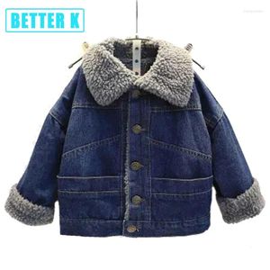 Jackets Girls Boys Coat Top Autumn Winter Warm Kids Jacket Outerwear Children Clothing Baby Girl Jean Denim