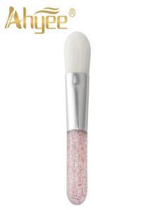 Global Minimum Portable Foundation Brush Pink Makeup Brush with Synthetic Hair Plastic Handle Beauty Essential Cosmetis Tools5608653