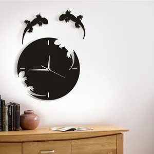 Wall Clocks Shower Timer Shut Off 3D Creative Acrylic Bat Clock Home Decor Living Room Visual Schedule Board For Kids