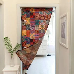 Curtain Door Cotton And Linen Hanging Curtains Partition Fabric Art Style Bathroom Half Bedroom