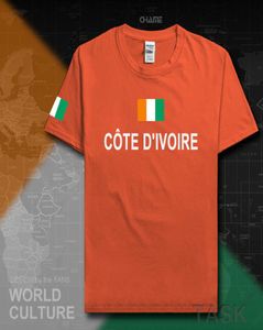 Cote D039ivoire Kości z kości słoniowej Męskie T -koszulka Modna Jersey Nation Team Cotton Tshirt Clothing TEE TEE