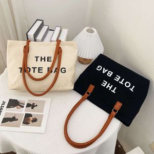 Canvas-Handtasche mit großem Fassungsvermögen, neue koreanische Street-Trend-Schultertasche für Damen 2024, 78 % Rabatt im Großhandel