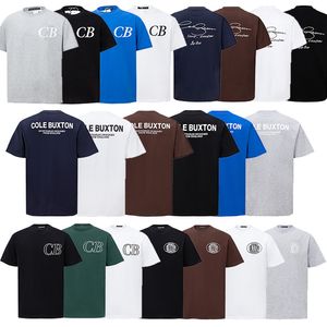 Camisetas masculinas Cole B T-shirt Homens Minimalista Alfabeto Slogans Casais Casuais Americanos