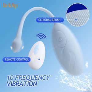 LICKLIP vibratore a proiettile giocattoli sessuali per donne adulti telecomando Kegel simulatore palla vaginale uovo vibrante masturbatore femminile 240130