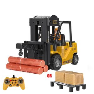 RC Bil Children Toys Remote Control Car Toys For Boys Forklift Truck Cranes Liftable Stunt Car Electric Vehicle for Kids Gift 240201