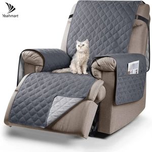 Recliner Sandalye Kapak Su geçirmez koltuklar Slipcover kanepe, oturma odası için ayarlanabilir elastik kayış mobilya koruyucusu ile 240119