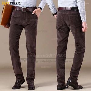 Abiti da uomo Pantaloni da uomo in velluto a coste Pantaloni da cerimonia per feste formali Abbigliamento casual da lavoro classico Pantaloni slim fit su misura a figura intera 1 pezzo