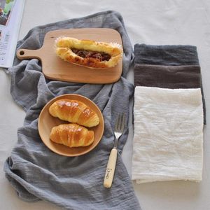 Tovagliolo da tavola 45x65 cm Solido stile giapponese Tappetino in cotone e lino Tovaglioli da dessert Strofinacci da cucina Tovagliette da cucina