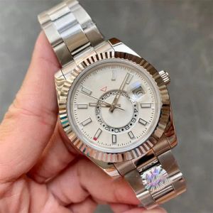 Luxury Designer Watch Mens Titta på liten kalenderfunktion Dial Mobile rostfritt stål Automatisk mekanisk kärnverksamhet Elegant Montre de Lu