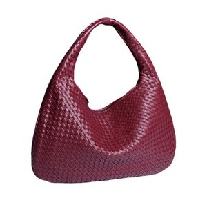 Modaya uygun moda örgü çanta kadınlar için çok kullanıcı çok kullanılmış tote çantaları yüksek kalite ve büyük kapasiteli pu deri çanta 240118