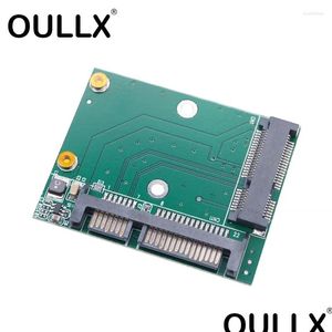 Bilgisayar Kablolar Konektörleri S olx Msata SSD - SATA 3 Adaptör Kartı 2.5 inç Arabirim 5cm Mini PCIE III Bırakma Teslimat Bilgisayarları Ağ Otyha