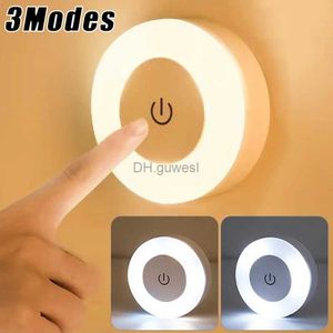 Luzes noturnas led sensor de toque modos de luz noturna luzes de escurecimento portátil usb lâmpada noturna para iluminação de sala de estar yq240207