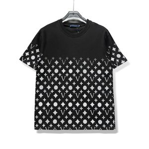 Verão Homens Mulheres Designers T-shirt Solto Tees Marcas de Moda Tops Mans Camisa Casual Luxurys Roupas Rua Shorts Manga Roupas Mens Preto Branco Camisetas