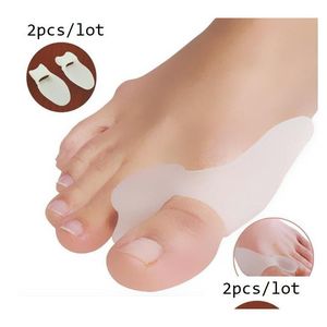 Tratamento de pés Dhs Navio rápido 2 Pçs / lote Toe Hallux Valgus Corrector Sile Gel Espalhador Pés Cuidados Separador Bunion Guard Maca Drop Dhxht