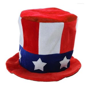 Berets YIYI Stovepipe Hat With Sequins Adults July Fourth Themed Party Accessory