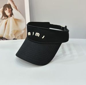 Дизайнерская пустая кепка, женские козырьки с вышивкой для отдыха, пляжные летние уличные шляпы