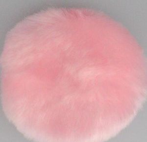 Lüks toz puf tekli peluş pul pembe toz puf 20 pcs çanta 80mm5024145