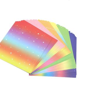 48pcs çoklu maddeler kare origami kağıt renkli çift taraflar el sanatları kağıt ev anaokulu çocuklar diy scrapbook kağıtları hediyeler 240122