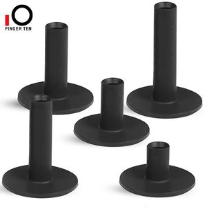 5 Pcsset Durable Black Rubber Golf Tees 1.5 2.25 2.75 3 3.13 Mixed Height Ball Holder for Driving Ranges Mats Practice 240122