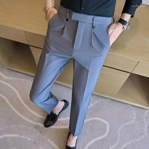 Männer Anzüge 2024 Frühling Hochwertige Business Kleid Hosen Britischen Stil Dünne Casual Anzug Hose Büro Sozialen Streetwear Männer Kleidung