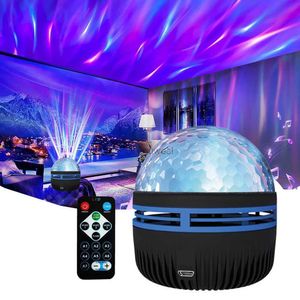 Nachtlichter, USB-Sternenlicht, buntes Ozeanwellen-Nachtlichter, Sternenlicht, Disco, DJ, Partyball, bunte Club-Bühnendekoration, YQ240207