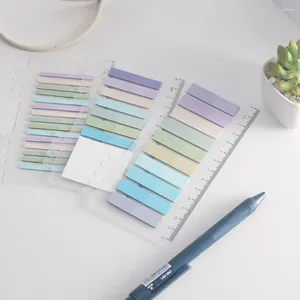 Color Novelty Memo Pad Sticky Notes Office Supplies Student Stationery Reading Label Tab Strip Index Flags Bookmark