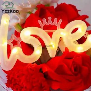 Nocne światła LED Love Lampe Lumous Romantyczna spowiedź nocne światła Wszystkie urodziny Wedding Walentynki dekoracja lampa świąteczna impreza YQ240207