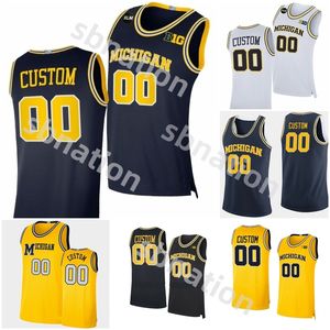 Michigan Wolverines 2024 College Basketball Jersey BLM Jace Howard Tray Jackson Olivier Nkamhoua Terrance Williams Tarris Reed Jr Dug McDaniel Juwan Howard Kids