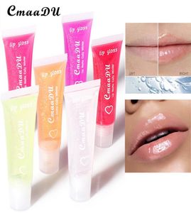 CmaaDu Soft Lip Gloss Tubo Lipgloss Hidratante Lábios Bálsamo Base Pura Transparente Glosses 6 Cores Hidratante Natural Nutritivo Make3647694