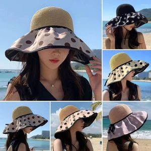 Berets Spring Summer Band Point Foldable Panama Hat Portable Bucket Cap Sun Fisherman