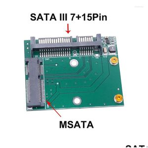 Computerkabelanschlüsse S Olx Msata SSD zu SATA 3 Adapterkarte 2,5-Zoll-Schnittstelle 5 cm Mini PCIe III Drop Delivery Computer Netzwerk Othuf
